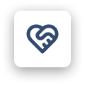 Mission-aligned partnership icon
